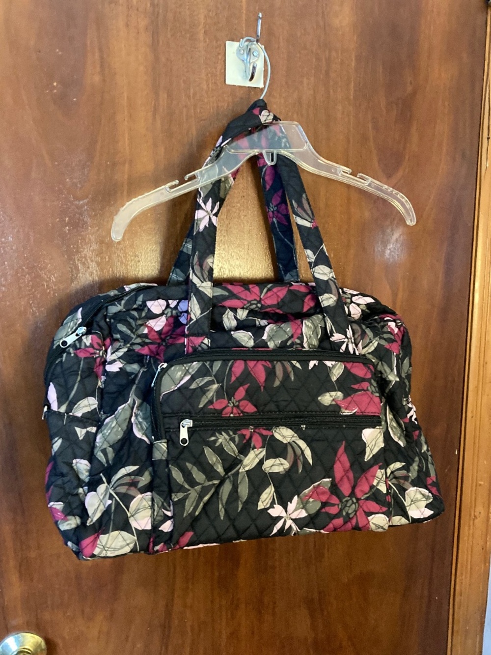 Fabric Tote Bag with Cosmetic Case/NWOT